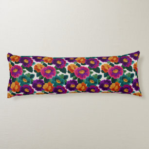 Embroider Garden Farmhouse Decor Boho Decorative Body Cushion