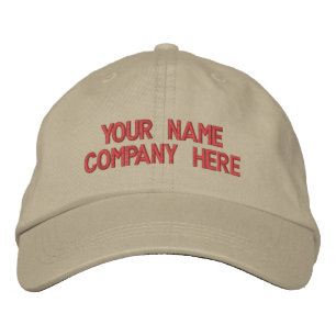 Embroidered Baseball Cap Add Your Custom Text Name