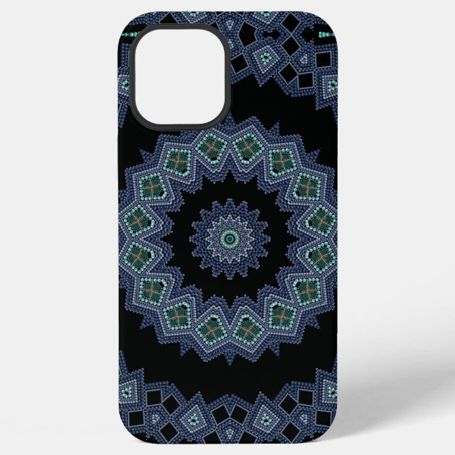 Embroidered beads pattern iPhone case (Back)