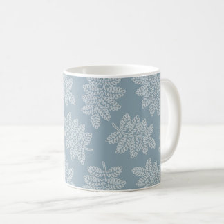 Embroidered Botanicals - blue Coffee Mug