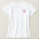 Embroidered Bridesmaid Dated Wedding Polo<br><div class="desc"></div>