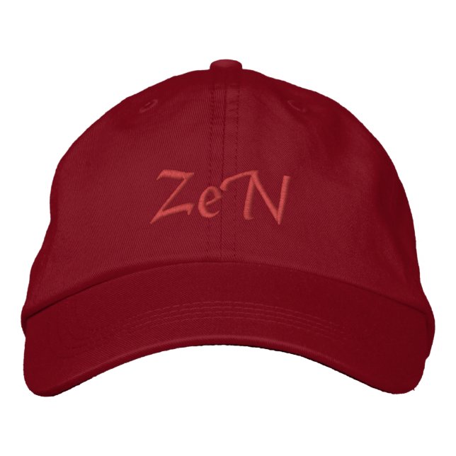 Embroidered cap Zen design  (Front)