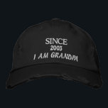 Embroidered CAPS, HATS, SINCE  YEAR  I AM  GRANDPA Hat<br><div class="desc">Embroidered caps Hat,  cap,  embroidered GRAND PA</div>
