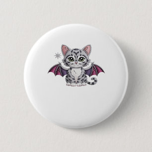 embroidered cat bat Classic T-Shirt 6 Cm Round Badge