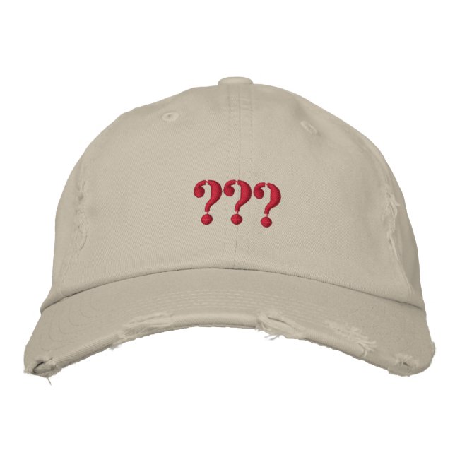 ??? EMBROIDERED HAT (Front)
