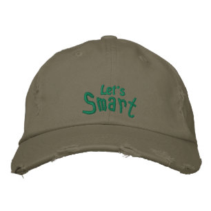 Embroidered Hat, District Threads Distressed Chino Hat