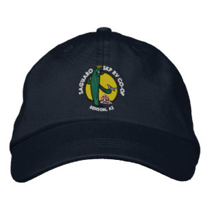 Embroidered Hat - Navy Blue