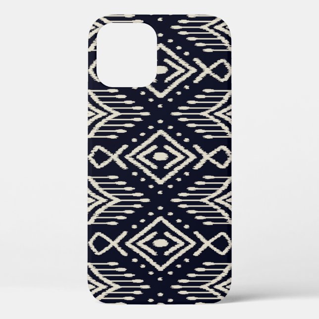 Embroidered Ikat Fabric: Ethnic Elegance. Case-Mate iPhone Case (Back)