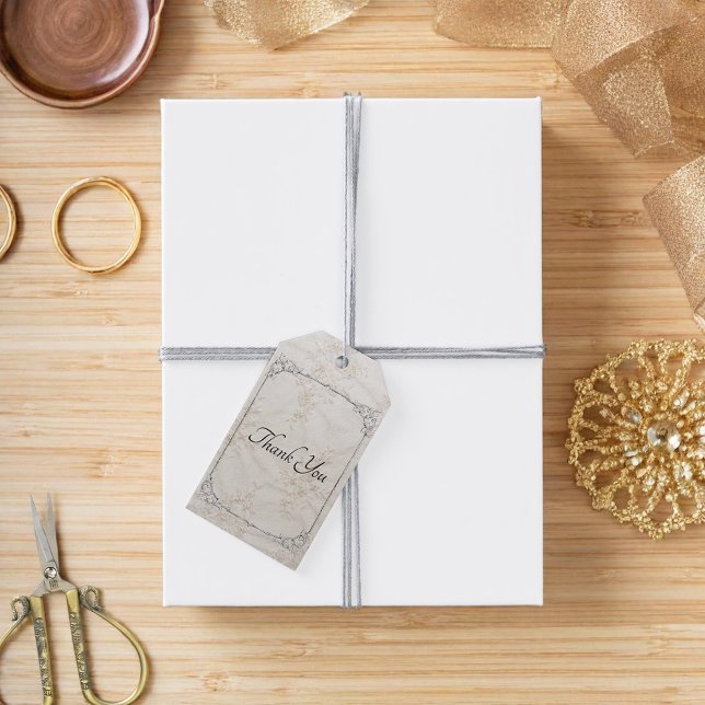 Embroidered Lace Wedding Gift Tag (Creator Uploaded)