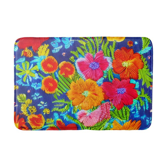 Embroidered Look Bath Mat (Front)