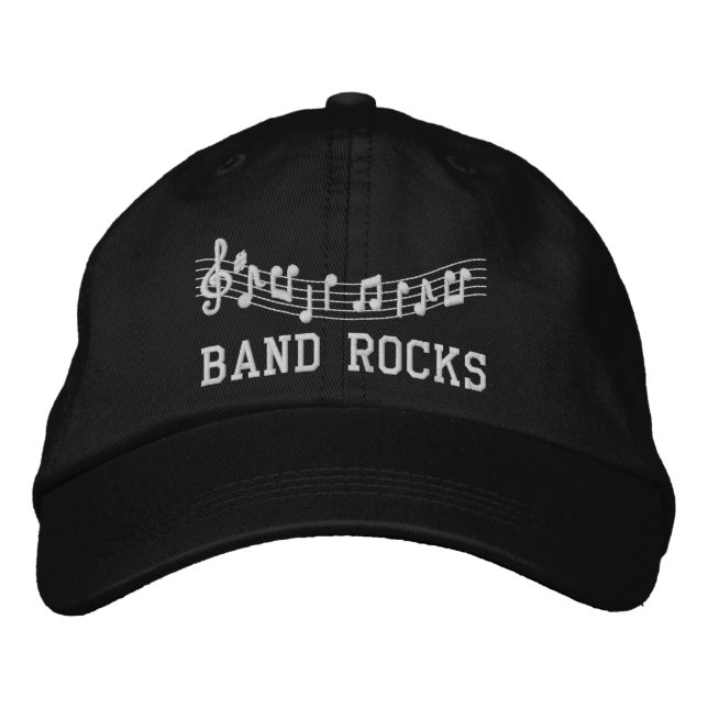 Embroidered Marching Band Rocks Hat (Front)