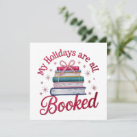 Embroidered My Holidays Are Booked Christmas Books