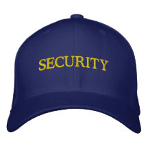 Embroidered Navy Blue Security hat