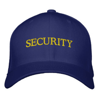 Embroidered Navy Blue Security hat