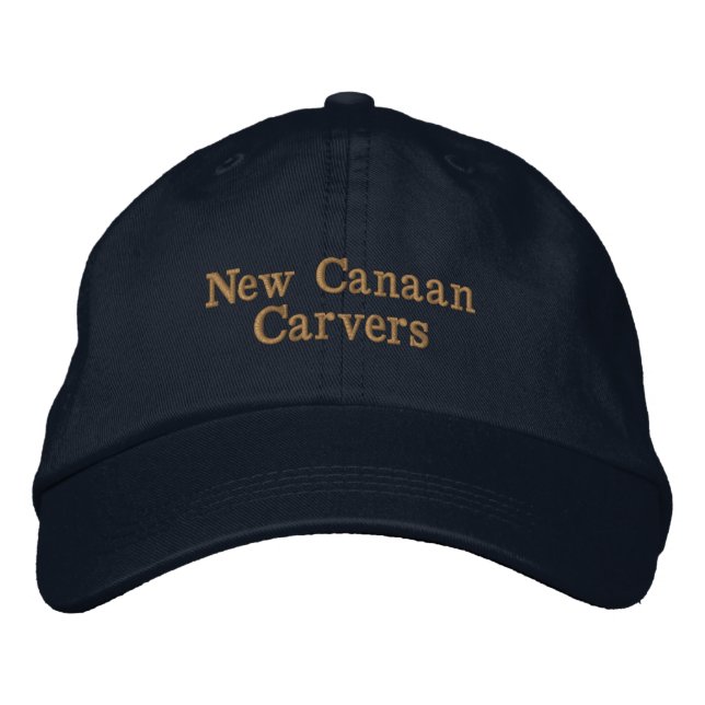 Embroidered Navy Khaki Lettering PERSONALIZE NAME Hat (Front)