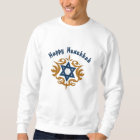 Embroidered Star of David Hanukkah Sweatshirt