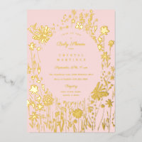 Embroidered Wildflower Floral Meadow Baby Shower 