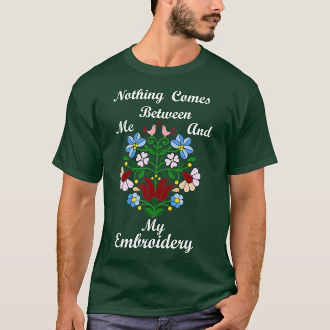 Embroidery Design T  for Embroiders  Flower T-Shirt (Front)