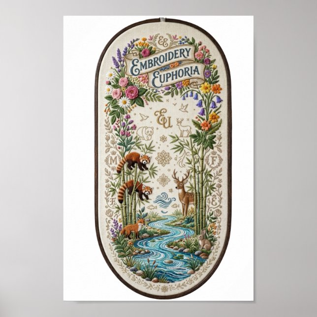 Embroidery Euphoria Poster (Front)
