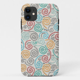 Embroidery fancy rumpled paper Case-Mate iPhone case