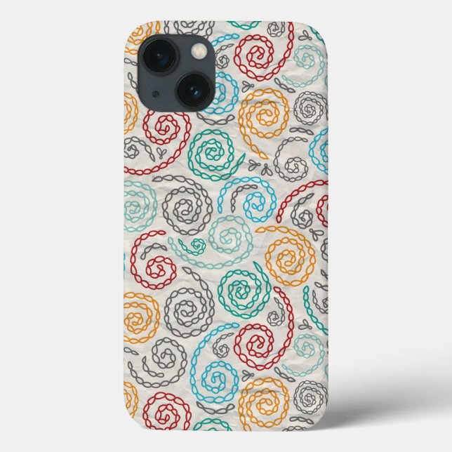 Embroidery fancy rumpled paper Case-Mate iPhone case (Back)