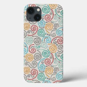 Embroidery fancy rumpled paper iPhone 13 case