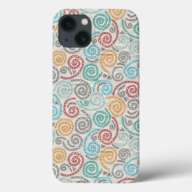 Embroidery fancy rumpled paper Case-Mate iPhone case (Back)