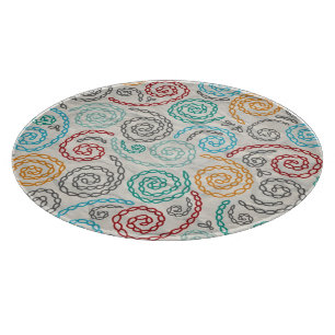 Embroidery fancy rumpled paper cutting board
