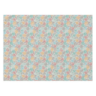 Embroidery fancy rumpled paper tablecloth