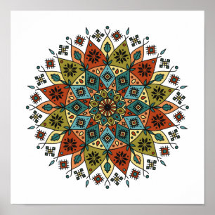 Embroidery Mandala Poster