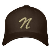 Embroidery Monogram Letter N Initial