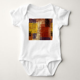 Embroidery ornament, coloured lines, bohemian styl baby bodysuit