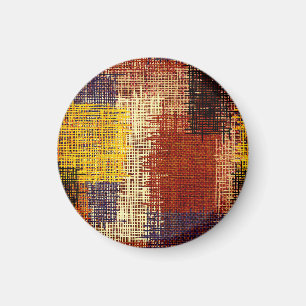 Embroidery ornament, coloured lines, bohemian styl magnet