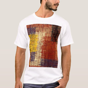 Embroidery ornament, coloured lines, bohemian styl T-Shirt