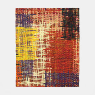 Embroidery - seamless ornament. Coloured lines on Fleece Blanket