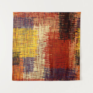 Embroidery - seamless ornament. Coloured lines on  Tapestry