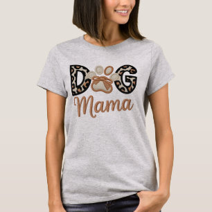 Embroidery Style Dog Mama - Mother's Day T-Shirt