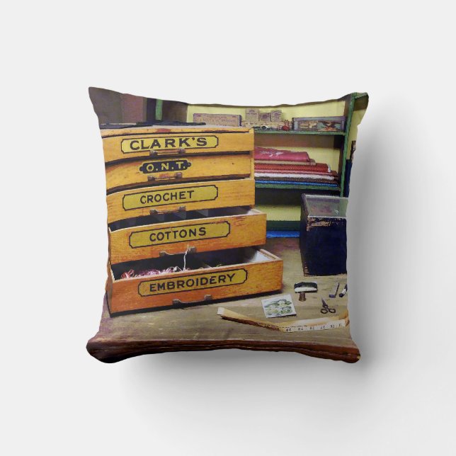Embroidery Thread for Sale Cushion (Front)
