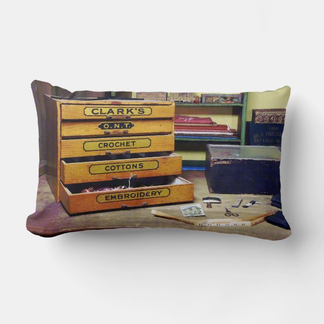 Embroidery Thread for Sale Lumbar Cushion (Front)