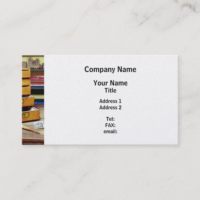 Embroidery Thread For Sale - Platinum Finish Business Card (Front)