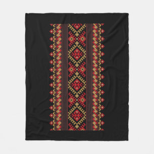Embroidery Ukraine Vyshyvanka Print Ethnic Pattern Fleece Blanket