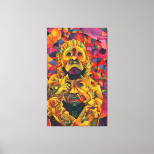 Embroiled Royal Canvas Print