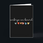 Embryo On Board Heart Ivf Transfer Day Fertility N Card<br><div class="desc">Embryo On Board Heart Ivf Transfer Day Fertility Nurse Mom</div>