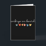 Embryo On Board Heart Ivf Transfer Day Fertility N Card<br><div class="desc">Embryo On Board Heart Ivf Transfer Day Fertility Nurse Mom</div>