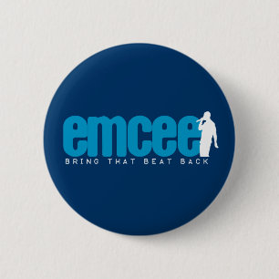 Emcee (MC) - Blue 6 Cm Round Badge