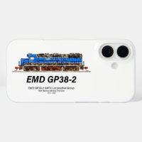 EMD GP38-2 Diesel Locomotive GATX blue and white