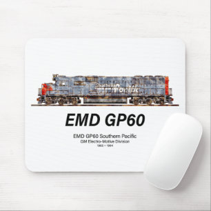 EMD GP60 Diesel Locomotive of Southern Pacific Mouse Pad