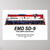 EMD SD-9 USA 250th Anniversary Heritage Locomotive