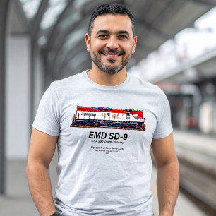 EMD SD-9 USA 250th Anniversary Heritage Locomotive T-Shirt
