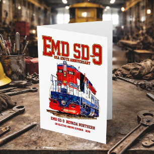 EMD SD-9 USA 250th Anniversary Heritage Locomotive Thank You Card
